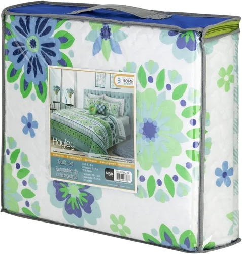 Vista 3 de Colchas Hayley para cama individual, colcha suave de verano, colcha de microfibra ligera, colcha de estilo moderno para todas las estaciones, 2