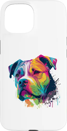 Vista 6 de Colorful American Bulldog American Bully Men Women Case for iPhone 17
