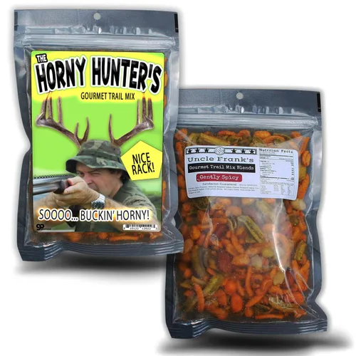 Vista 5 de Horny Hunter Gourmet Trail Mix – Regalos de cazador de patos – Regalos de caza para hombres – Divertido regalo de broma para hombres – Regalos