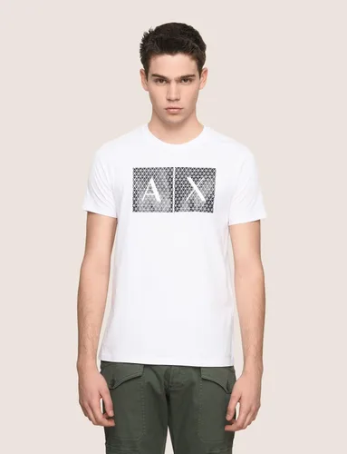 Vista 7 de AX Armani Exchange - Camiseta con logotipo de cuello redondo para hombre