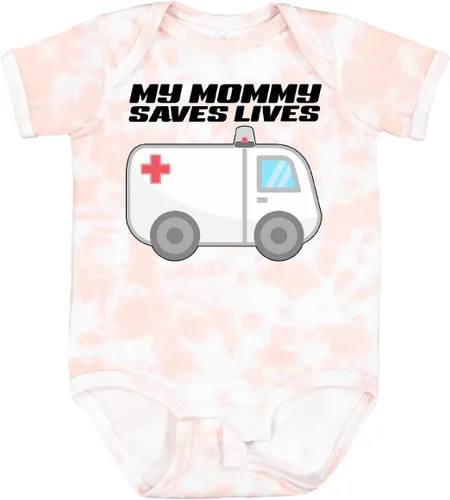 Vista 16 de inktastic My Mommy Saves Lives- Body para bebé de ambulancia