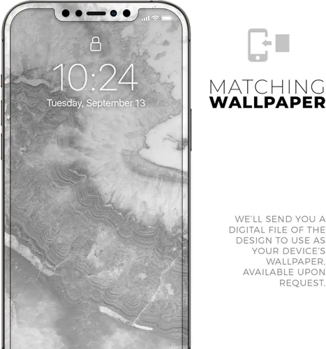 Vista 6 de DesignSkinz Kit de calcomanías de cuerpo completo compatible con iPhone 15 Plus, mármol gris pizarra V26