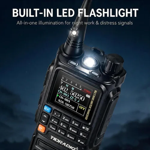 Vista 7 de TIDRADIO TD-H3 Plus GMRS - Radio de mano, programación de aplicaciones, walkie talkie de largo alcance con auricular, batería de 2500 mAh