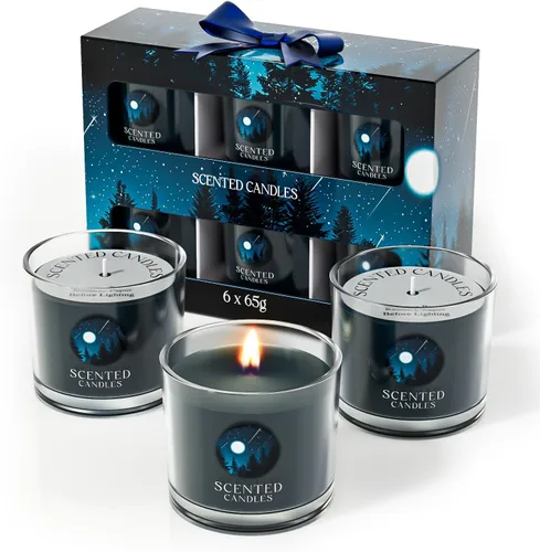 Vista 31 de CHILLFLAME Velas perfumadas de regalo para mujer, juego de regalo de velas para ella, 6 velas votivas perfumadas, regalos de cumpleaños