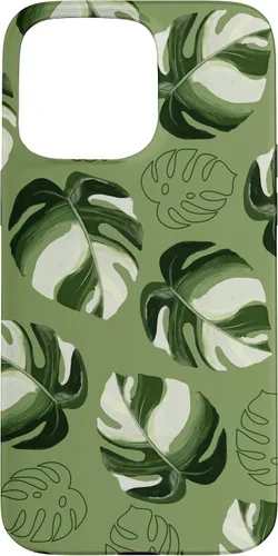 Vista 31 de Monstera Deliciosa Leaves Plant Leaf Botanical Nature Case for iPhone 16