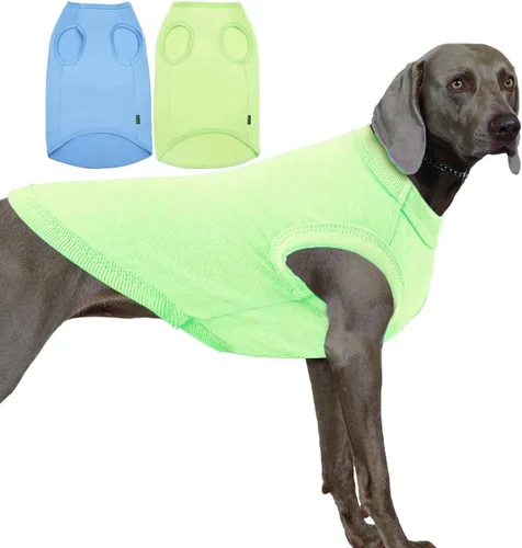 Vista 9 de Camisas Lisas para Perros, Ropa Sólida para Perros, Camiseta Ligera Elástica, Sin Mangas Blanca para Cachorros Chihuahua Gatos Disfraces Pequeños
