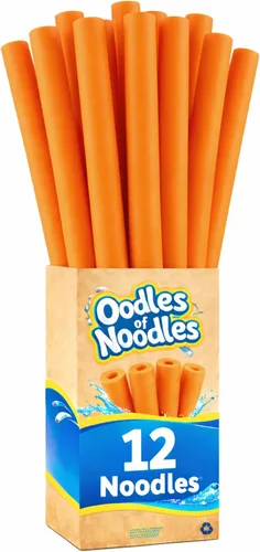 Vista 11 de Oodles of Noodles Fideos de espuma de arcoíris de lujo para piscina - Paquete de 12 - Aproximadamente 122 cm x 6.4 cm Tubos de espuma multiusos