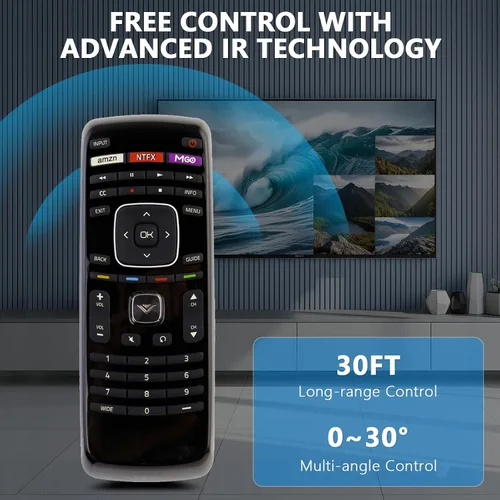 Vista 2 de Nuevo universal reemplazo remoto XRV4TV apto para casi todos los Vizio LCD