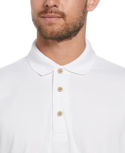 Vista 3 de Cubavera playera polo con textura, de alto rendimiento para hombre, tecnología que absorbe la humedad, ajuste regular