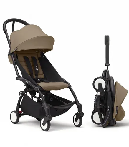 Vista 11 de Stokke YOYO3 Cochecito desde 6 meses - Incluye marco blanco/cojín de asiento color aguamarina + dosel - Se pliega y despliega en un instante