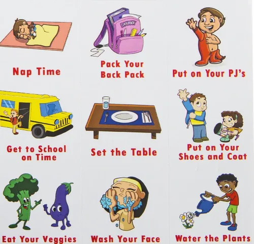 Vista 7 de Lista de control diaria Kenson Kids "I Can Do It
