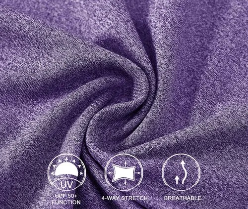 Vista 7 de BGOWATU Camiseta polo de golf para mujer, sin mangas, cuello en V, sin cuello, protección UV, secado rápido, ligera