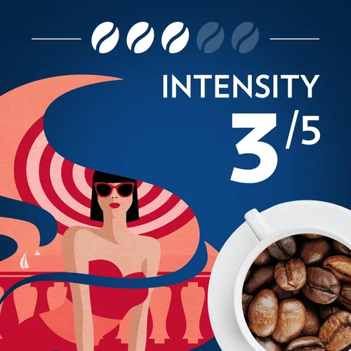 Vista 2 de Lavazza Dolcevita Classico Café en grano entero, bolsa de 12 onzas, tostado medio, rico y con cuerpo, intensidad 3/5, arábica y robusta, ideal