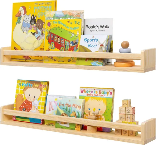 Vista 61 de Fun Memories Pequeños estantes flotantes para pared, estantes cuadrados de pared de 8 pulgadas con soportes invisibles, estantes negros para baño