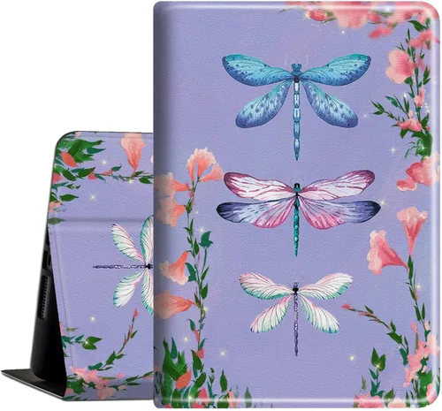 Vista 15 de Funda para tablet Kindle Fire HD 8 y 8 Plus (12ª generación 2022), funda delgada de piel sintética con función de encendido automático para tableta