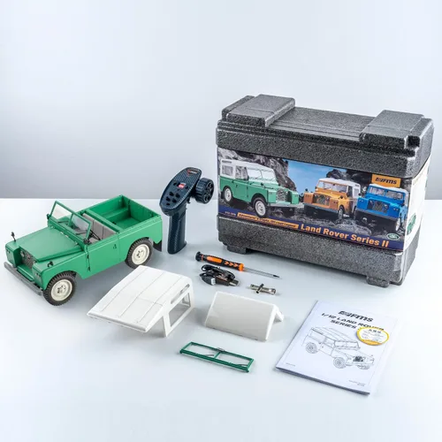 Vista 8 de BEEZRC FMS 1/12 RC Crawler Land Rover Series II RC RTR 4WD 2.4G Model Car Hobby RC Crawler RC Cars Offroad RC Truck Auto de control remoto con Verde