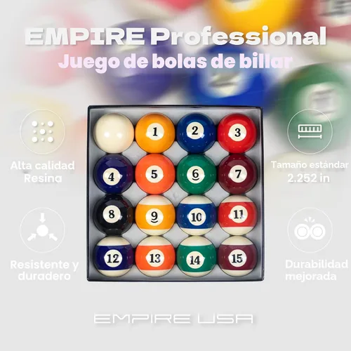 Vista 4 de Empire USA - Juego de bolas de billar para piscina