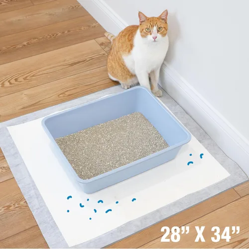 Vista 3 de Four Paws Almohadillas para gatos Wee-Wee, aroma fresco, 10 unidades escencia fresca