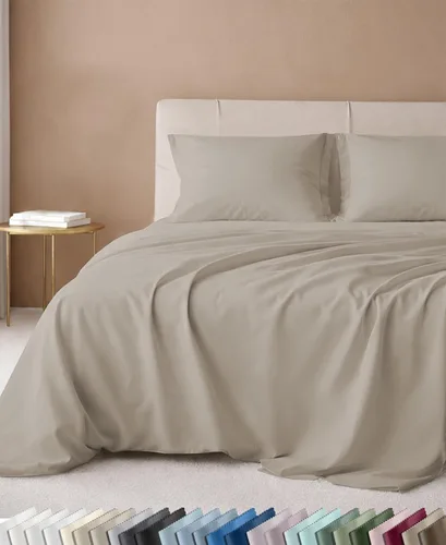 Vista 31 de California Design Den Juego de sábanas tamaño King, 100% algodón, sábanas lujosas de 600 hilos con bolsillo profundo, ropa de cama duradera con 16