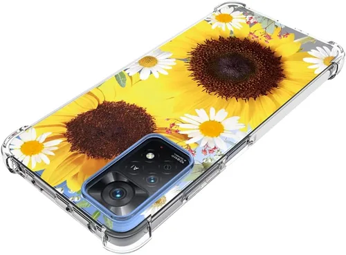 Vista 4 de Funda de teléfono para Redmi Note 11 Pro/Redmi Note 11E Pro para niñas y mujeres, funda protectora transparente de TPU suave y transparente