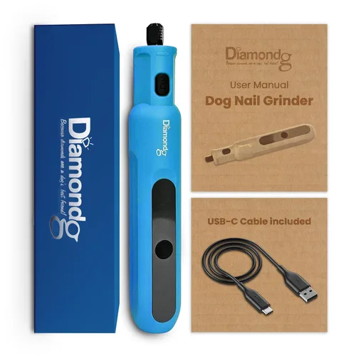 Vista 8 de Diamondg Micro - Molinillo de uñas para perros, sonido silencioso con luz Micro - Púrpura