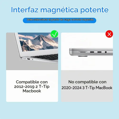 Vista 3 de NSPENCM Cargador Mac Book Pro de 45 W, adaptador de corriente de conector de CA de 45 W 2T de 2 puntas, cargador para laptop compatible con Mac Book