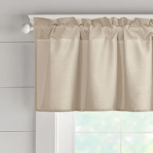 Vista 3 de XWZO Cortinas de cenefas de cocina para ventanas, sala de estar, dormitorio, baño, cubiertas superiores, estilo granja rústico, comedor, aislamiento
