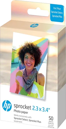 Vista 2 de HP Sprocket Premium Zink Sticky Back papel fotográfico