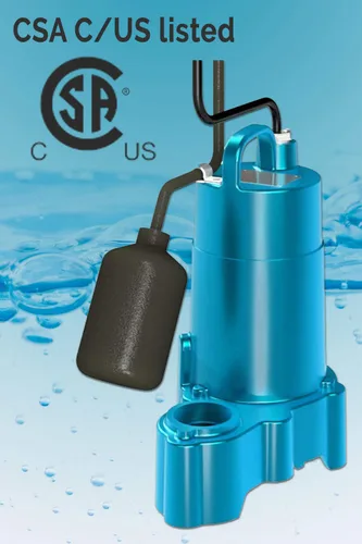 Vista 6 de Barnes 112549 Modelo SP33A Bomba de sumidero sumergible – Alta eficiencia para uso residencial, impulsor de vórtice de hierro fundido, 1/3 HP, 3000