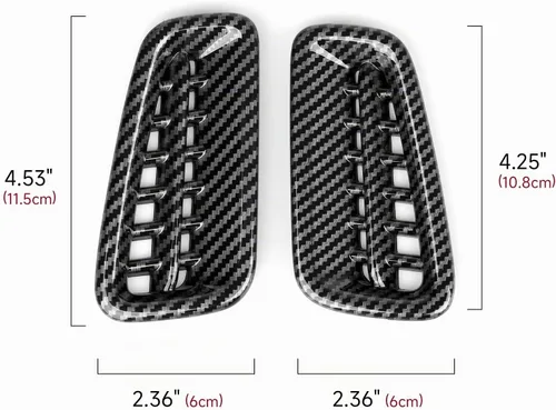 Vista 7 de Calcomanías para cubierta de ventilación de salida de aire de automóvil para Honda Civic 2022-2026, accesorios de 11ª generación, calcomanías