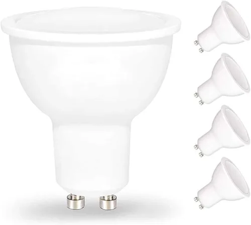 Vista 9 de Bombillas LED GU10 LED COB Bombilla de inundación de 5.5 W, 110 V, iluminación de pista, regulable, haz de 120°, 4 paquetes (blanco frío)