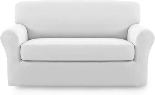 Vista 55 de Easy-Going - Funda elástica de microfibra de 2 piezas para sofá, funda suave de elastano, lavable, parte inferior elástica, protector para muebles