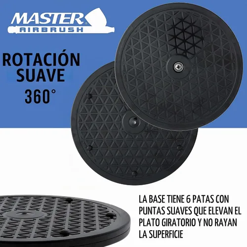 Vista 3 de Master Airbrush - Tocadiscos giratorios suaves de 7.5 pulgadas de diámetro