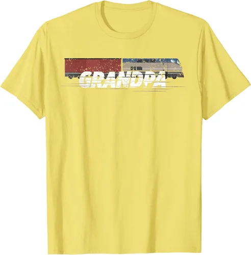 Vista 16 de RC Model Train Shirt Grandpa Train Boxcar HO Scale T-Shirt Negro