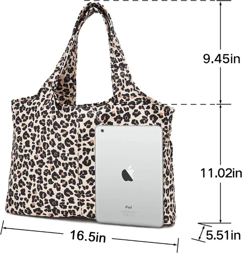 Vista 4 de ZOOEASS - Bolso grande de hombro para mujer, impermeable, multifunción, de nailon, para viaje
