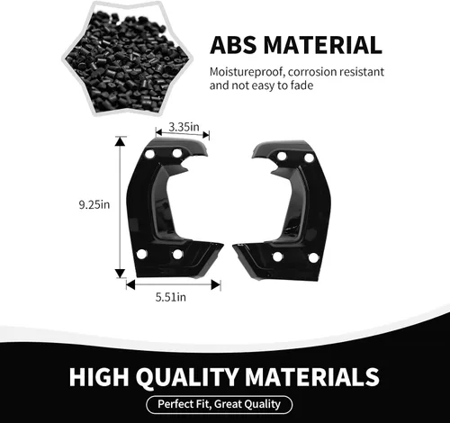 Vista 2 de RAZPOY Cubierta para manija lateral de consola central compatible con accesorios interiores Ford Bronco 2021-2024, color negro