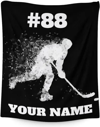 Vista 16 de Regalos de hockey - Manta de hockey sobre hielo para niños - Mantas para niños pequeños para niñas - Mantas suaves y mullidas de 30"x40" para niños