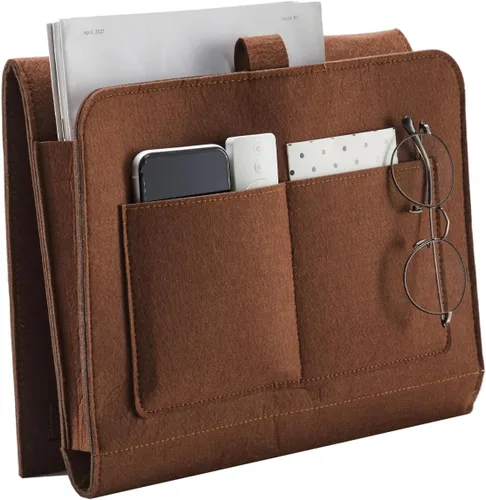 Vista 12 de YOUDENOVA Organizador de Mesita de Noche, Organizador de Almacenamiento de Mesita de Noche, Organizador de Mesita de Noche para Dormitorio, Litera
