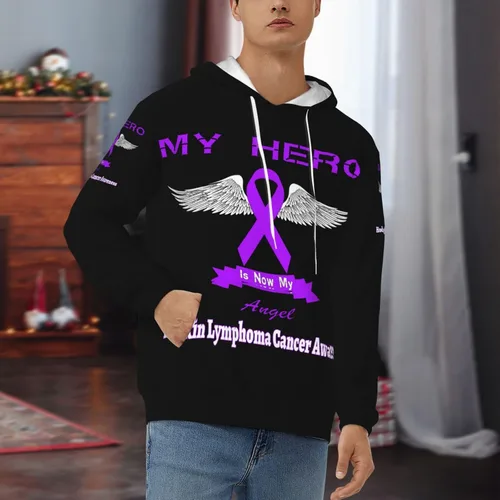 Vista 8 de Pullover Heavyweight Fleece Hoodie Vintage Hoodies Long Sleeve Casual Sweatshirt with Pocket Black Rope for Men Women