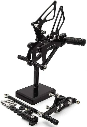 Vista 2 de CNC DAYTONA 675 - Juego de clavijas traseras ajustables para motocicleta, pedal de cambio de freno compatible con DAYTONA Street Triple 675 Negro