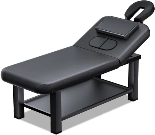 Vista 8 de Mesa de masaje de 31 pulgadas de ancho con capacidad de peso de 1500 libras, cama de masaje de altura ajustable para uso profesional y doméstico