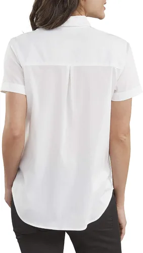 Vista 2 de Dickies Women's Stretch Poplin Button-up Short Sleeve Shirt