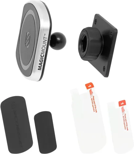 Vista 5 de Scosche MagicMount Pro2 - Soporte magnético para teléfono celular con placa de montaje AMPS para bases de montaje específicas para vehículos