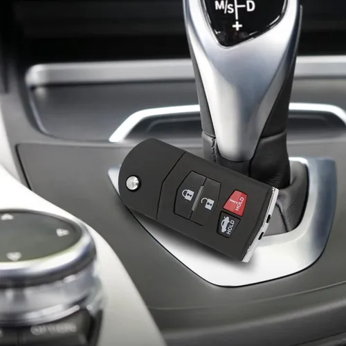 Vista 7 de uxcell Nuevo Smart Remote Flip Key Fob Shell Case 4 Botón para Mazda 3 5 RX-8 CX-7 CX-9 2007-2010