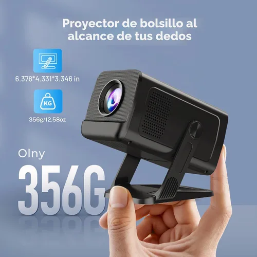 Vista 13 de Mini proyector incorporado de la ayuda de las aplicaciones 1080P 4K con Android 14, teledirigido del teléfono Portable Smart Projector with WiFi 6
