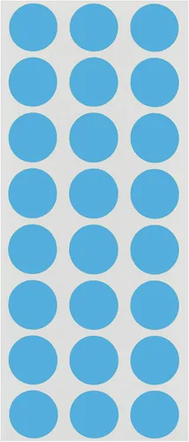Vista 11 de ChromaLabel Etiquetas adhesivas circulares de 1/2 pulgada, etiquetas redondas de alta visibilidad, puntos adhesivos extraíbles, 1200 calcomanías