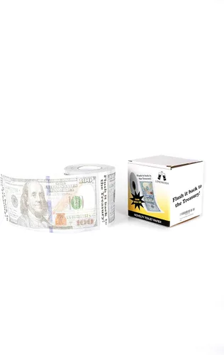 Vista 3 de LEMONSODA Papel higiénico divertido (billete de 100 dólares)