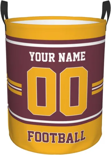Vista 13 de Cesta de lavandería personalizada de Arizona, cesta de lavandería personalizada con nombre y número, cesta de almacenamiento plegable