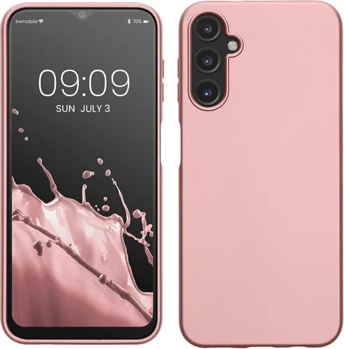 Vista 56 de kwmobile Funda compatible con Samsung Galaxy A12 - Funda protectora de silicona TPU suave y delgada - Azul Báltico