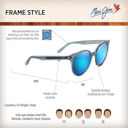 Vista 6 de Maui Jim Lentes de sol polarizados Mehana para mujer